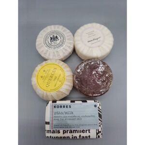 New Lot of 5 Soaps Tuscan Soul, Korres, Quercus, North Grande Bretagne